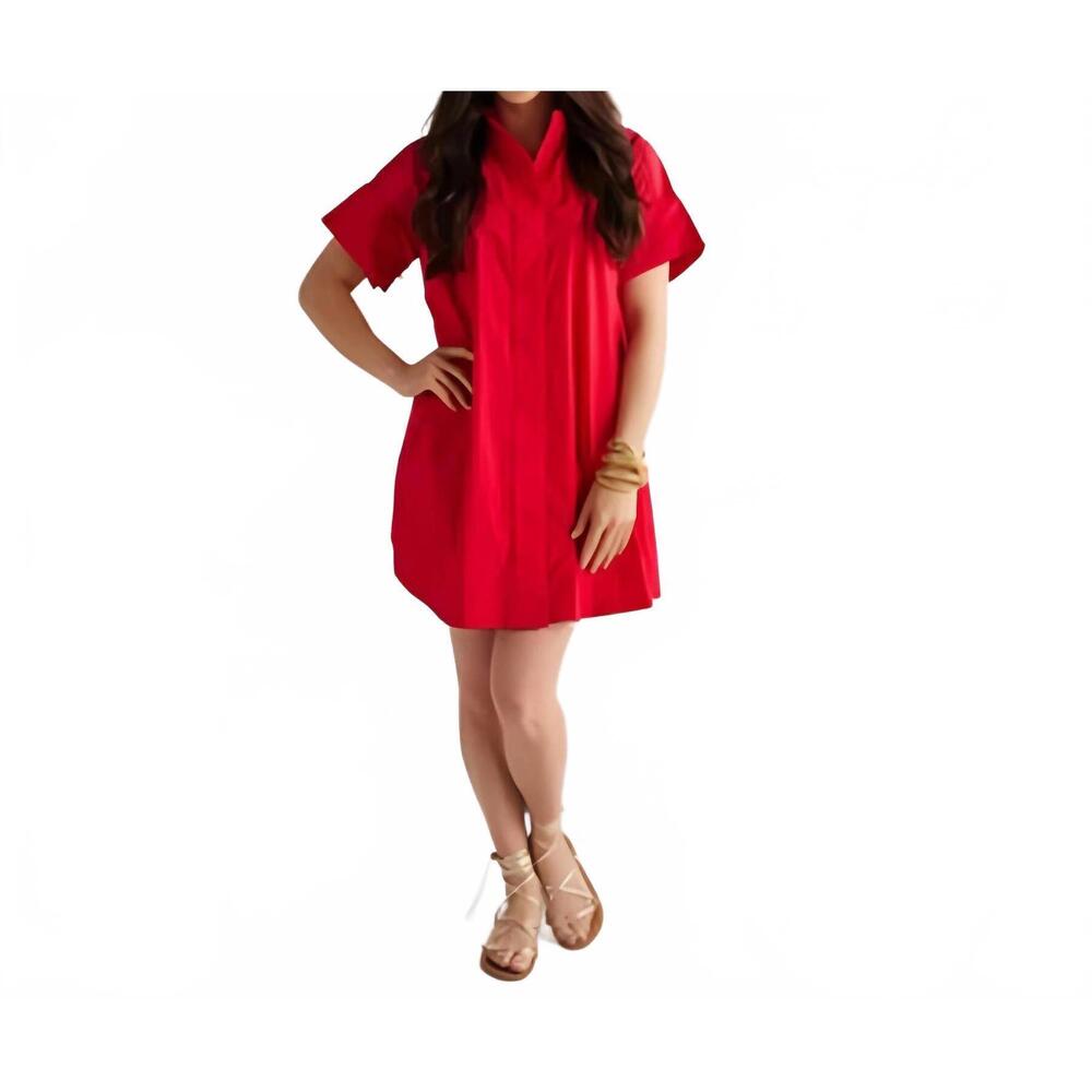 NEW CARYN LAWN margot dress in red